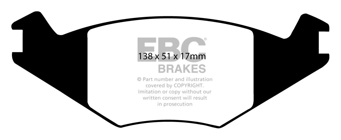 EBC Brakes VW Jetta II 1.6 D 84-92 Remblokken voorzijde