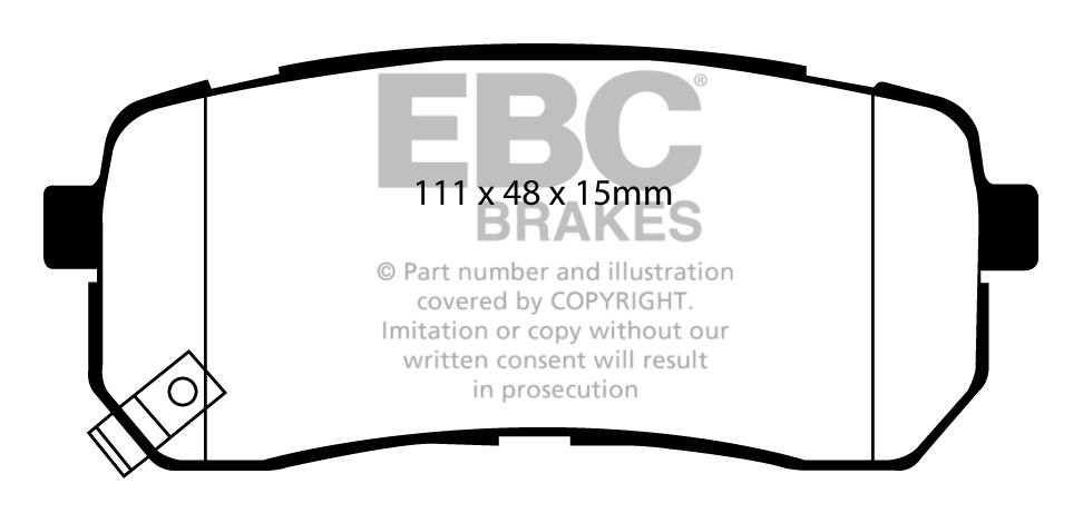 EBC Brakes HYUNDAI BEDRIJFSWAGEN iLoad 2.5 TD 2009-.. Remblokken
