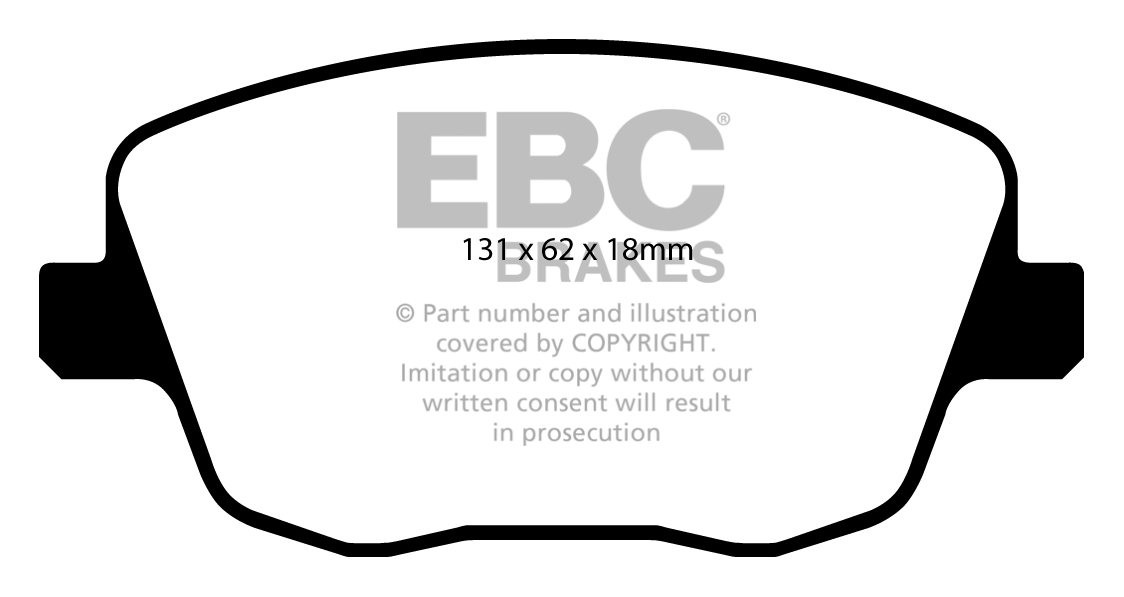 EBC Brakes SKODA Fabia 2.0 2000-2001 Remblokken voorzijde