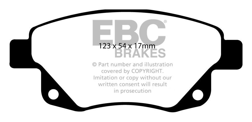 EBC Brakes FORD BEDRIJFSWAGEN Transit 260 2006-.. Remblokken ach