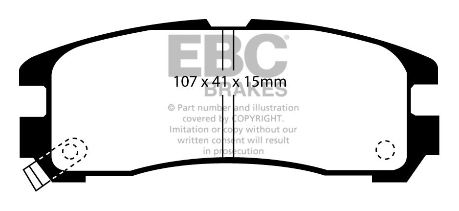 EBC Brakes MITSUBISHI Space Wagon 2.0 (N38) 93-2000 Remblokken a