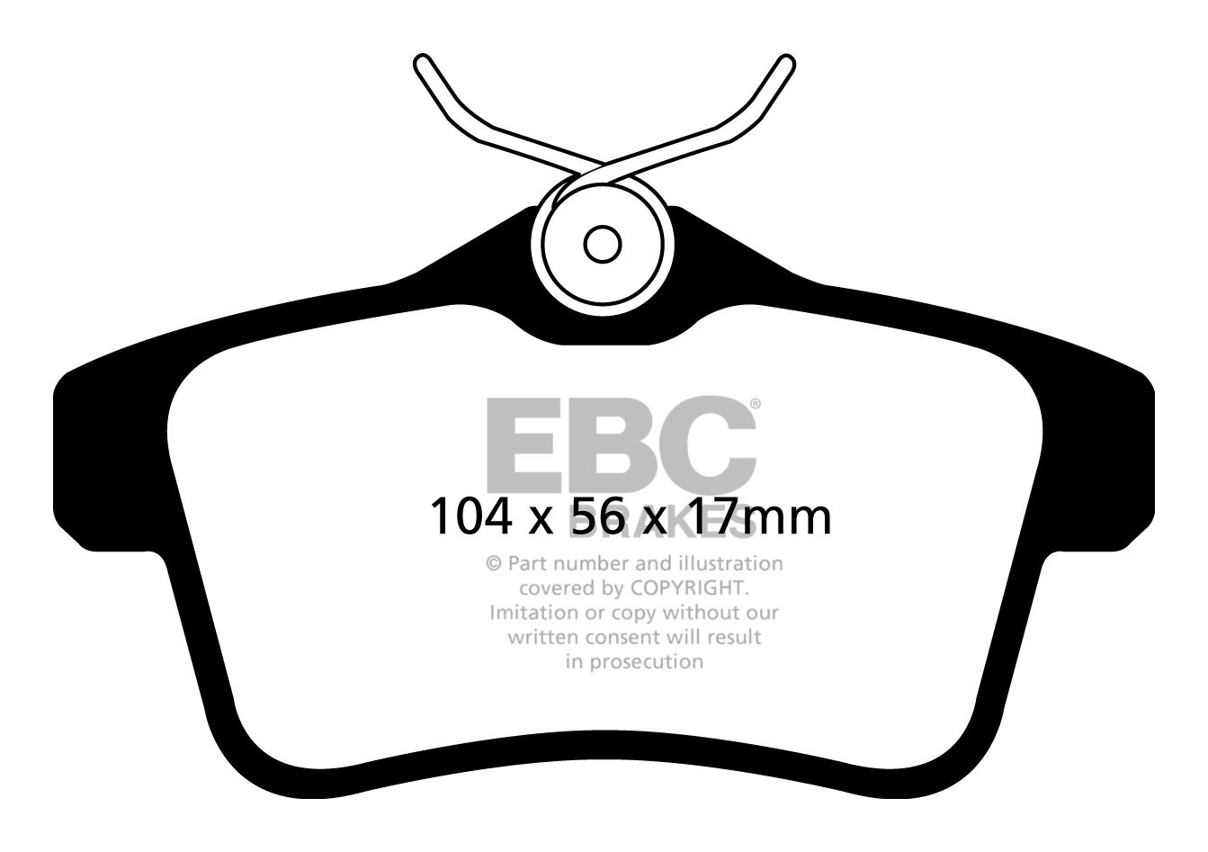 EBC Brakes PEUGEOT 5008 2.0 TD 2009-.. Remblokken achterzijde
