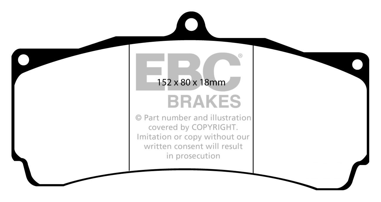 EBC Brakes BMW 335 xDrive 3.0 Turbo (E92) 2011-.. Remblokken voo