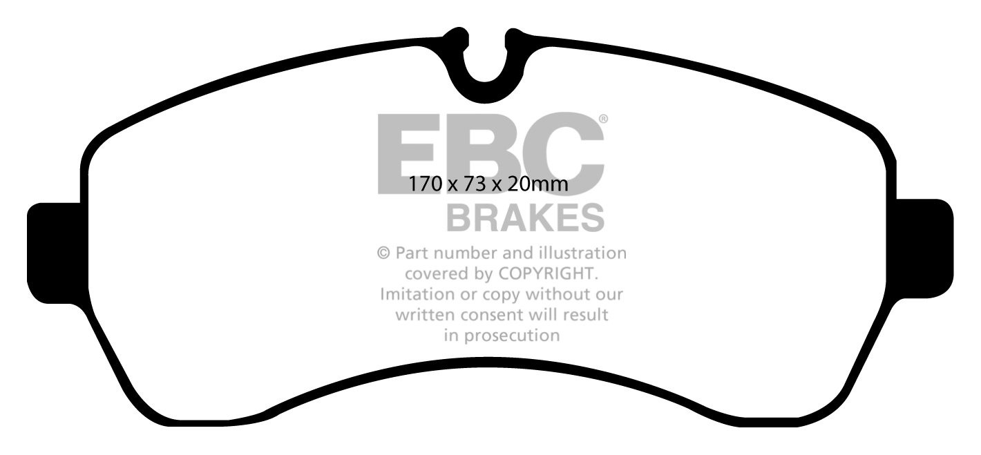 EBC Brakes MERCEDES BEDRIJFSWAGEN Sprinter 510D 2.1 TD 2009-.. R
