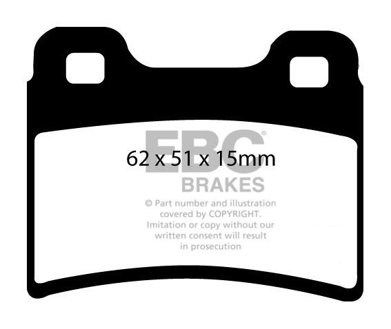 EBC Brakes KIA Sephia 1.6 94-2001 Remblokken achterzijde