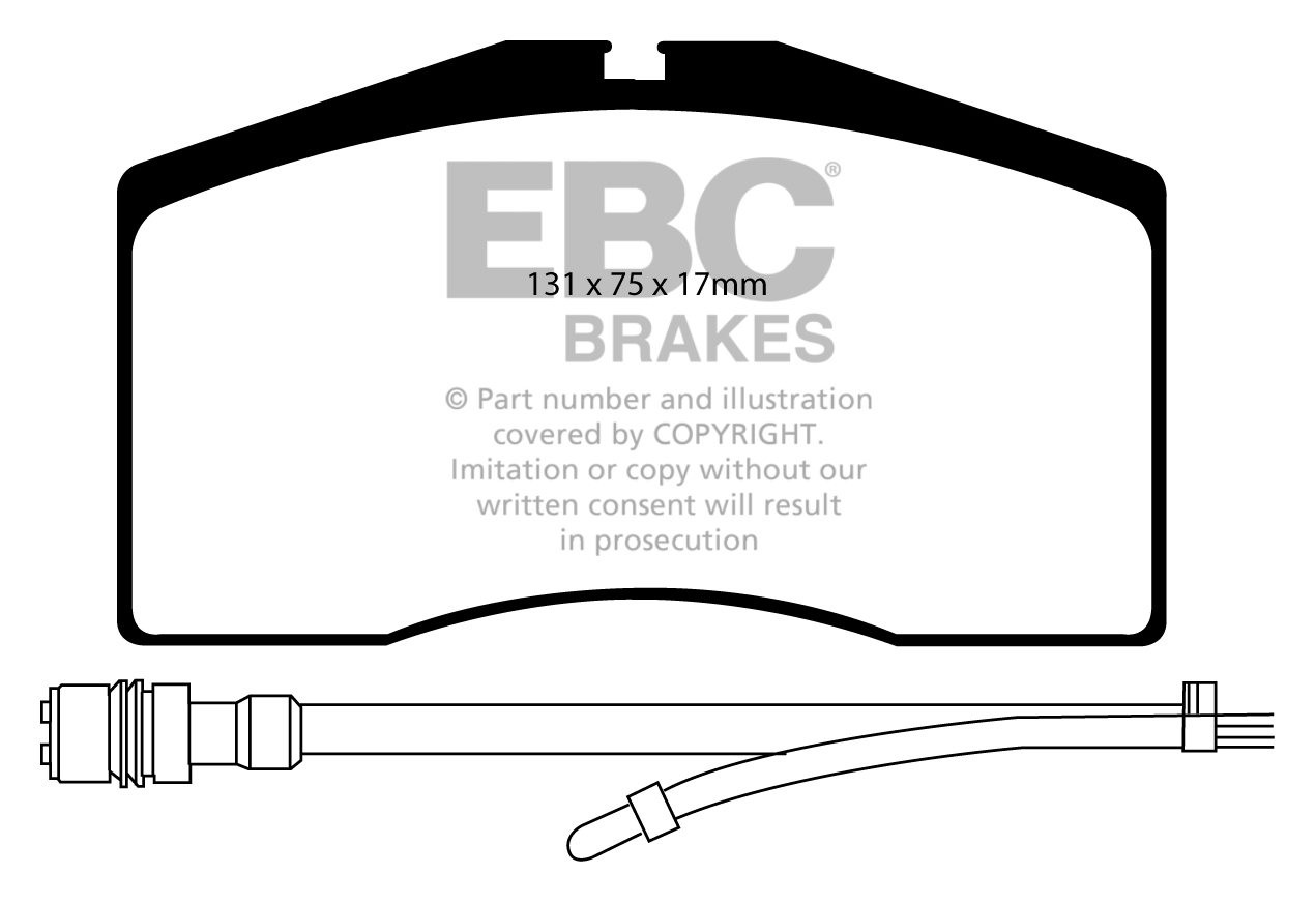 EBC Brakes PORSCHE 928 5.4 92-95 Remblokken voorzijde