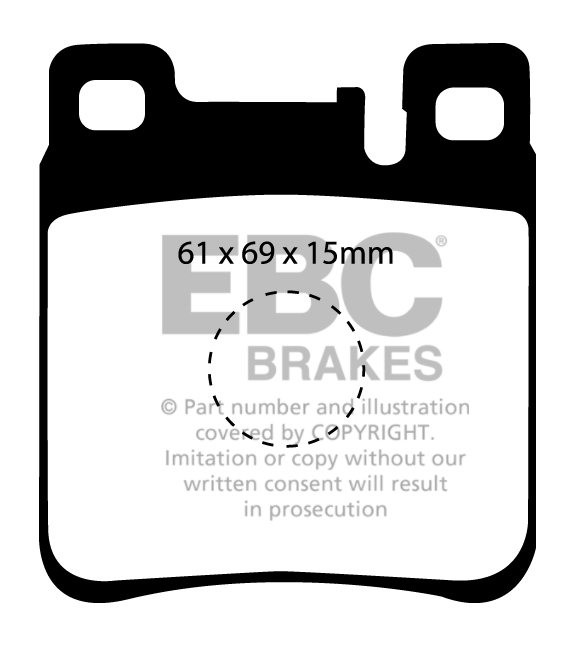 EBC Brakes MERCEDES E-Class (W210) E200 Station 96-2000 Remblokk