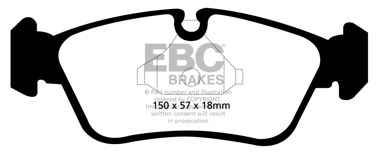 EBC Brakes BMW 316 1.8 (E90) 2005-.. Remblokken voorzijde greens