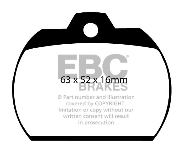 EBC Brakes VW Karmann Ghia (Type 14) 1.6 72-74 Remblokken voorzi