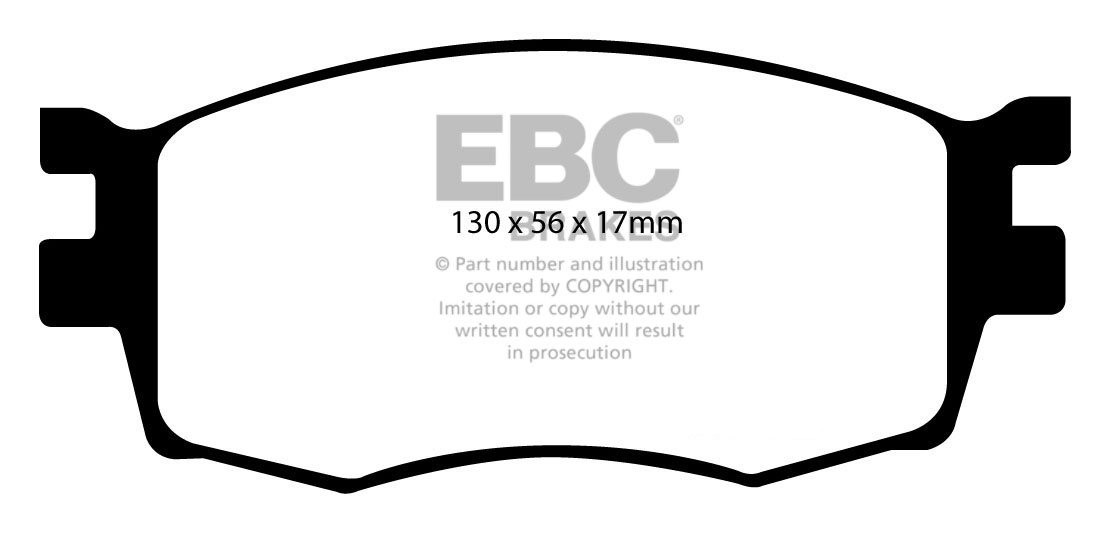EBC Brakes HYUNDAI Accent 1.4 2006-.. Remblokken voorzijde