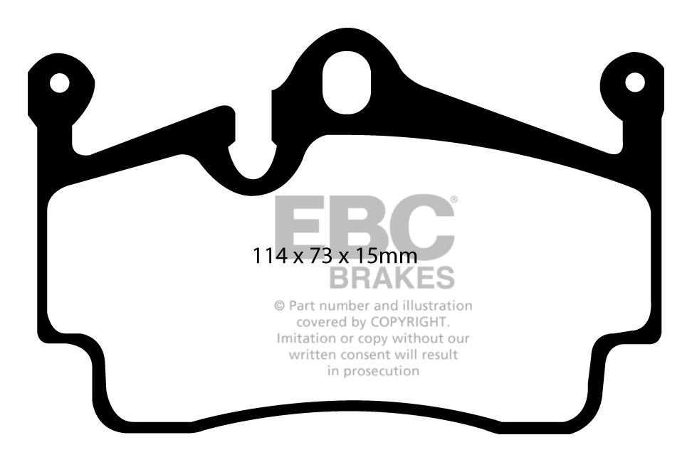 EBC Brakes PORSCHE Boxster (Cast Iron Discs only) 2.7 2004-2009