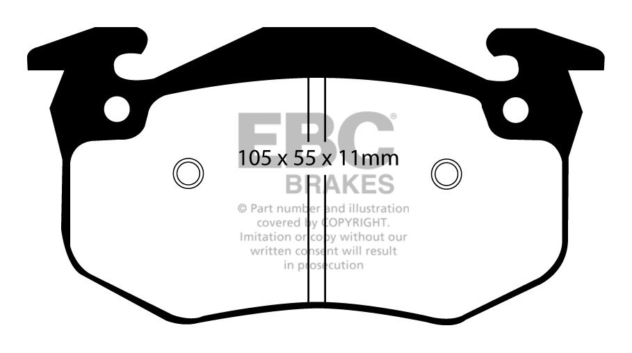 EBC Brakes RENAULT Megane 1.8 2000-2002 Remblokken achterzijde g