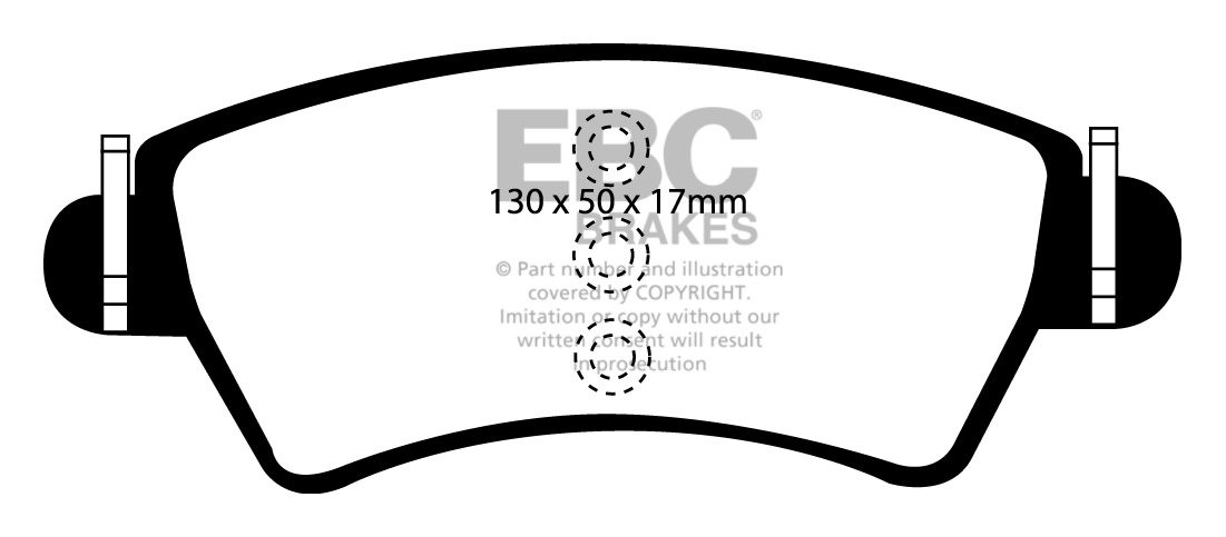 EBC Brakes PEUGEOT 206CC 2.0 16v (Disc offset 27mm) 2001-.. Remb