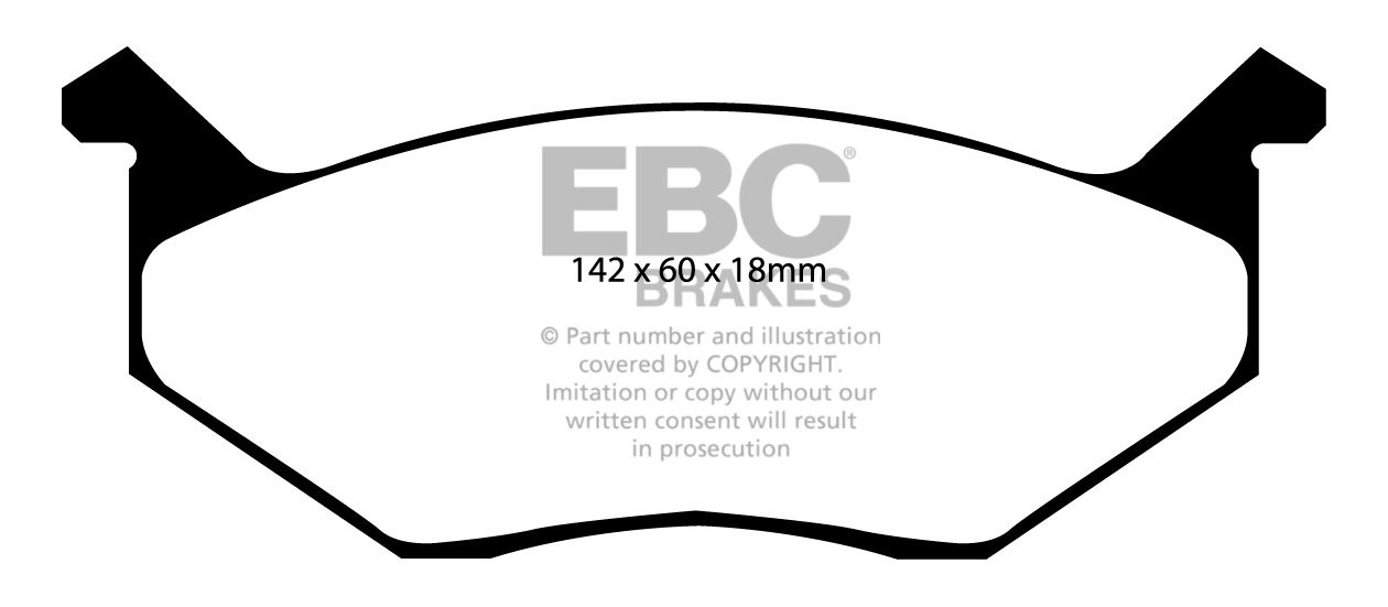 EBC Brakes PLYMOUTH Roadrunner 7.0 73-75 Remblokken voorzijde ye