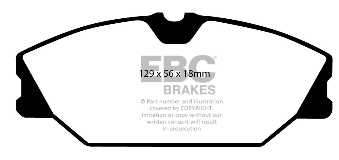 EBC Brakes RENAULT Megane 1.8 2000-2002 Remblokken voorzijde gre
