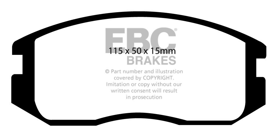 EBC Brakes MITSUBISHI Lancer 1.8 D 90-92 Remblokken voorzijde