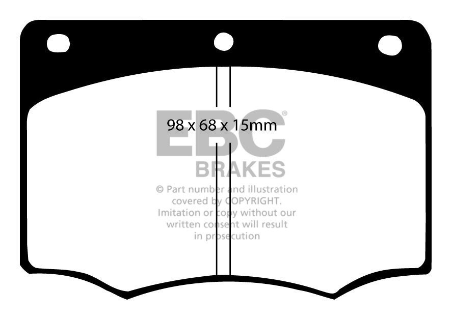 EBC Brakes TVR 420 4.2 86-88 Remblokken voorzijde