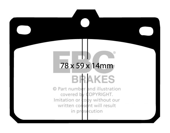 EBC Brakes CITROEN Grand C4 Picasso 1.6 Turbo 2008-.. Remblokken