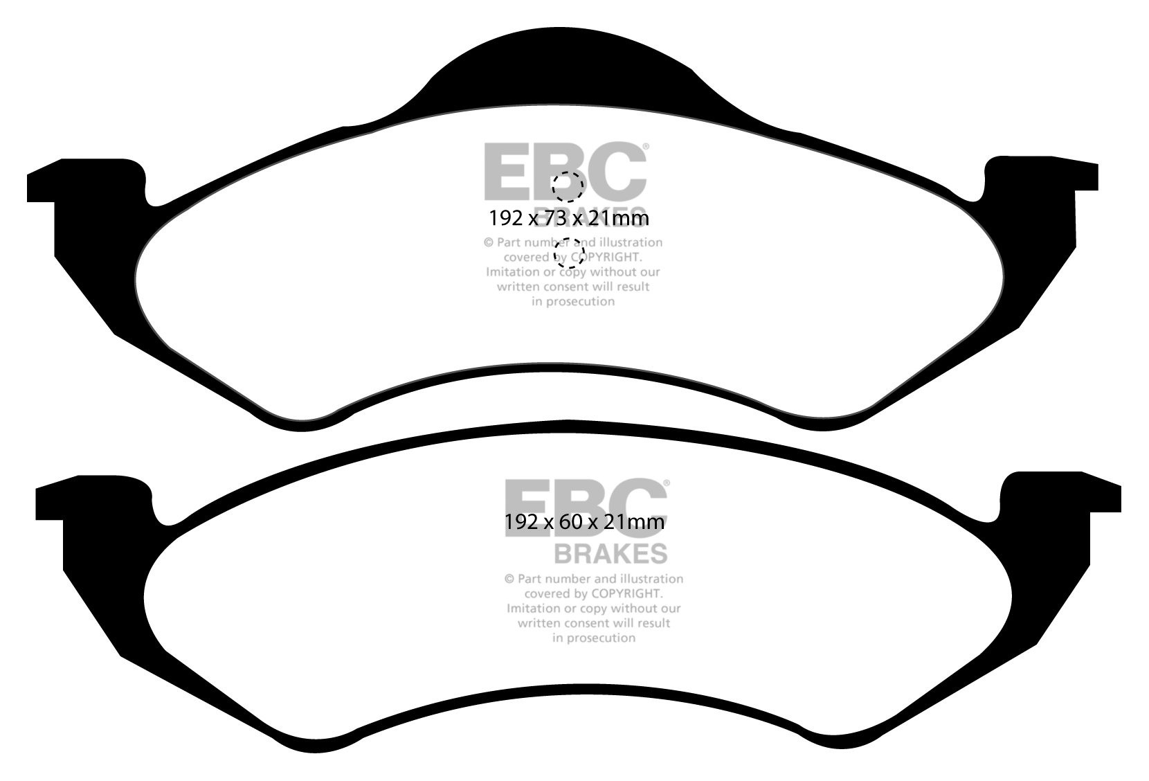 EBC Brakes DODGE (USA) Durango 5.2 98-99 Remblokken voorzijde