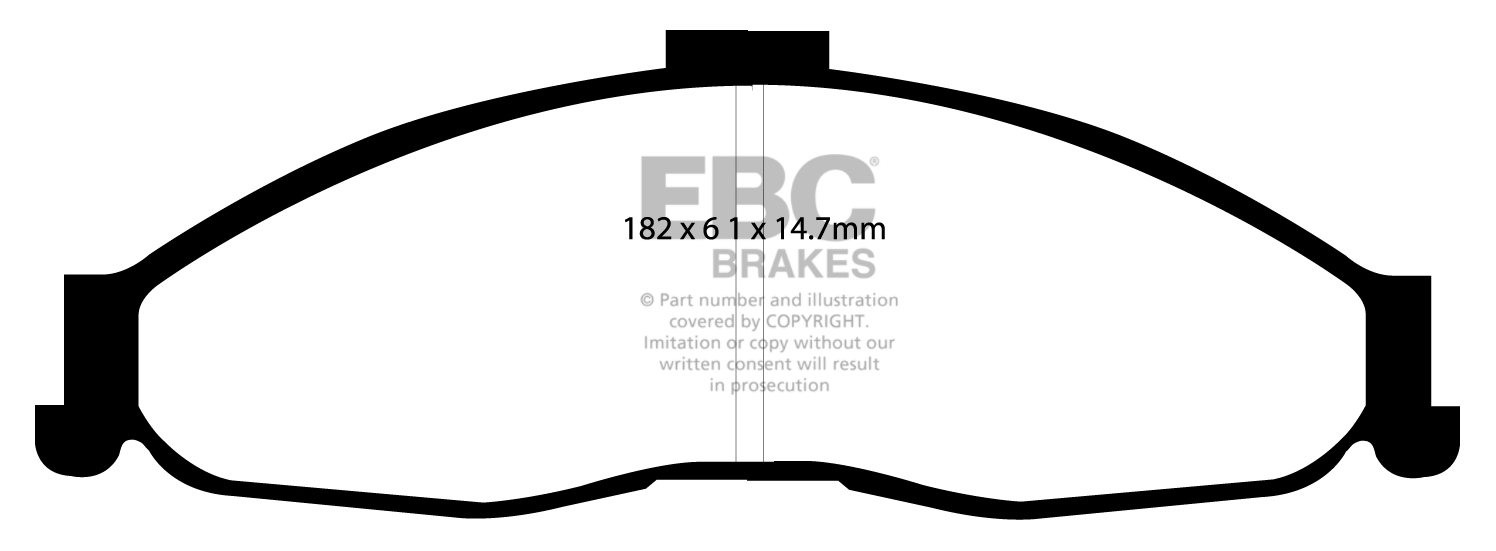 EBC Brakes PEUGEOT 504 1.8 71-78 Remblokken voorzijde