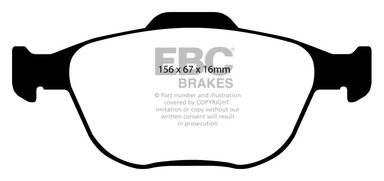 EBC Brakes FORD Focus 2.0 (ST 170) 2002-2005 Remblokken voorzijd