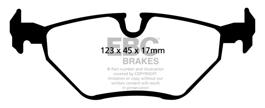 EBC Brakes BMW 325 2.5 (E46) 2000-2006 Remblokken achterzijde re