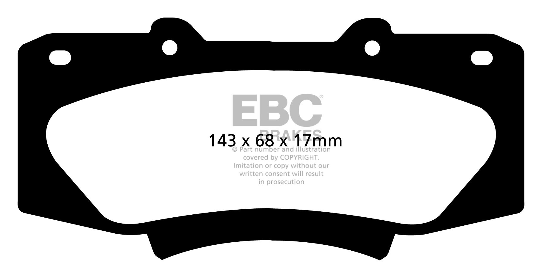 EBC Brakes TOYOTA BEDRIJFSWAGEN Hi-Lux 3.0 TD (MRO) 2008-.. Remb