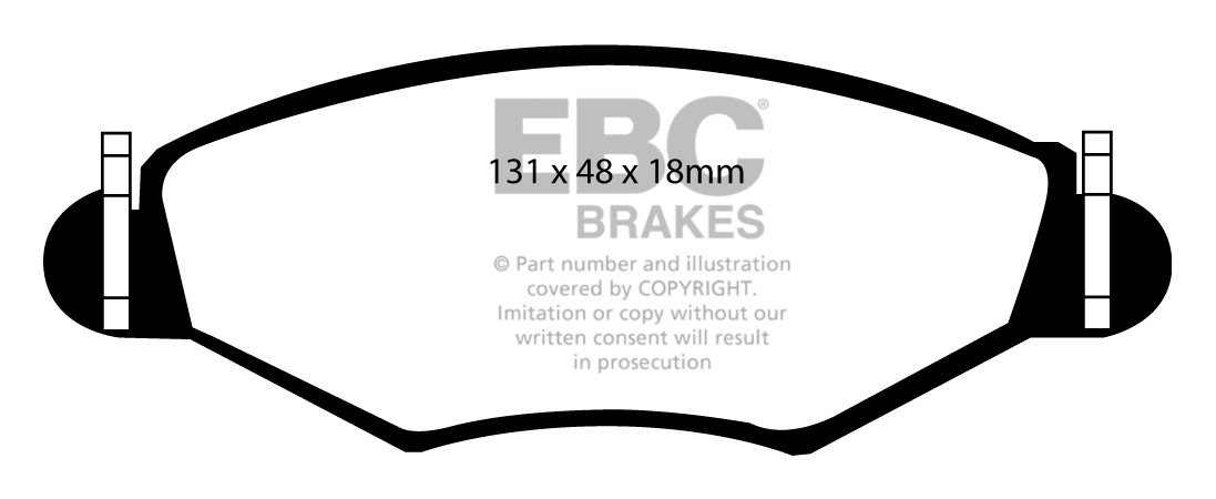 EBC Brakes PEUGEOT 206 1.4 98-.. Remblokken voorzijde