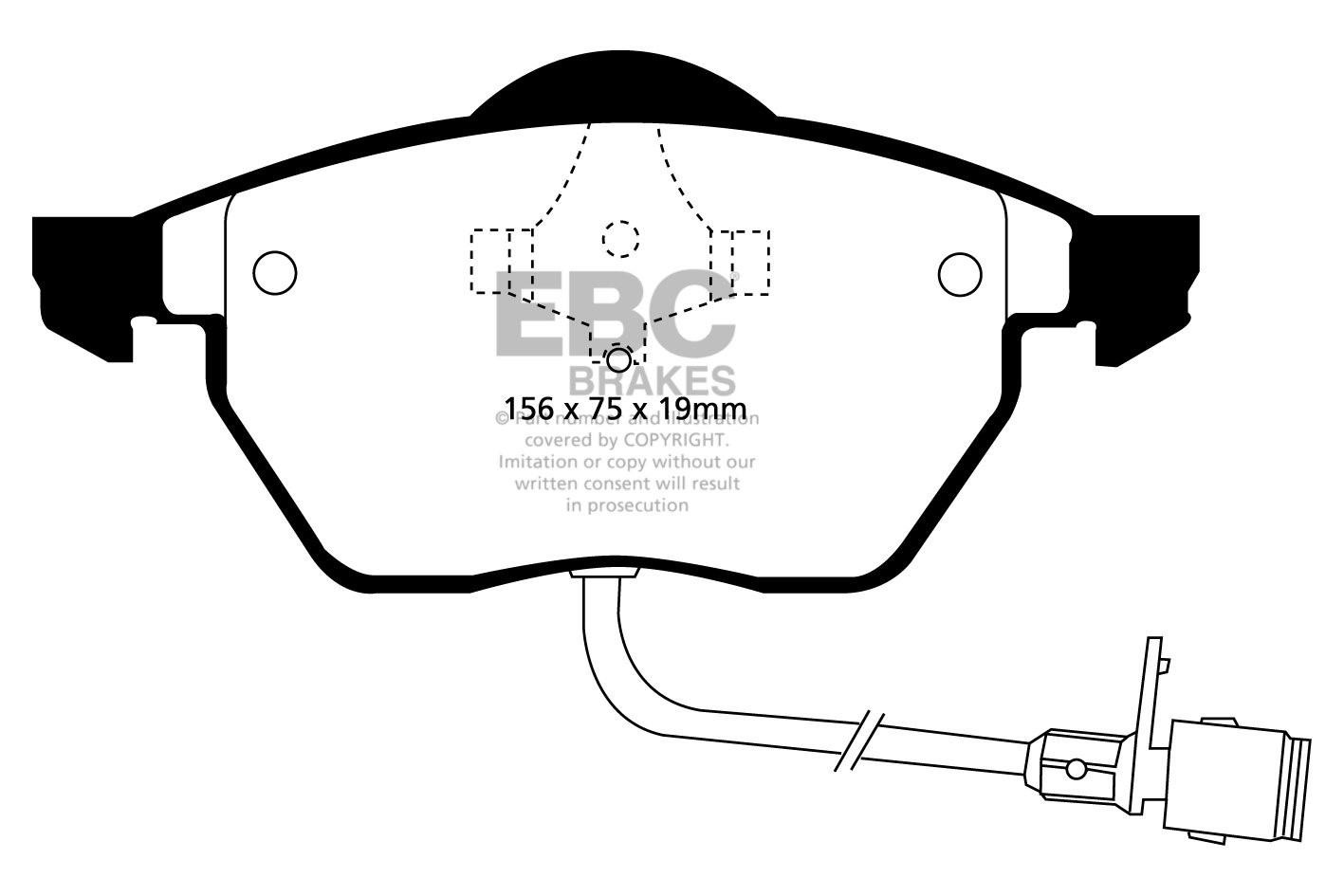 EBC Brakes AUDI A4 B5 2.6 97-99 Remblokken voorzijde