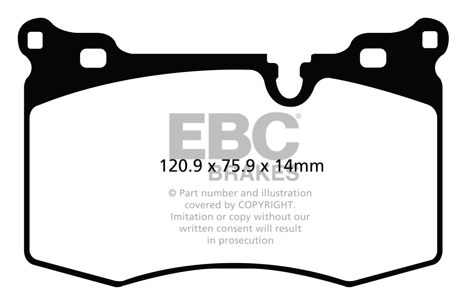 EBC Brakes BMW Mini 1.6 Turbo Works (Brembo Caliper) 2008-.. Rem