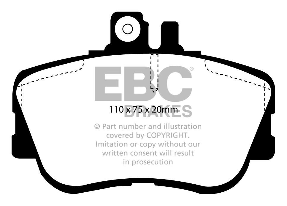 EBC Brakes MERCEDES C-Class (W202) C200 Station 97-2001 Remblokk