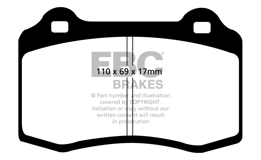 EBC Brakes FORD Focus 2.0 RS 2002-2005 Remblokken voorzijde