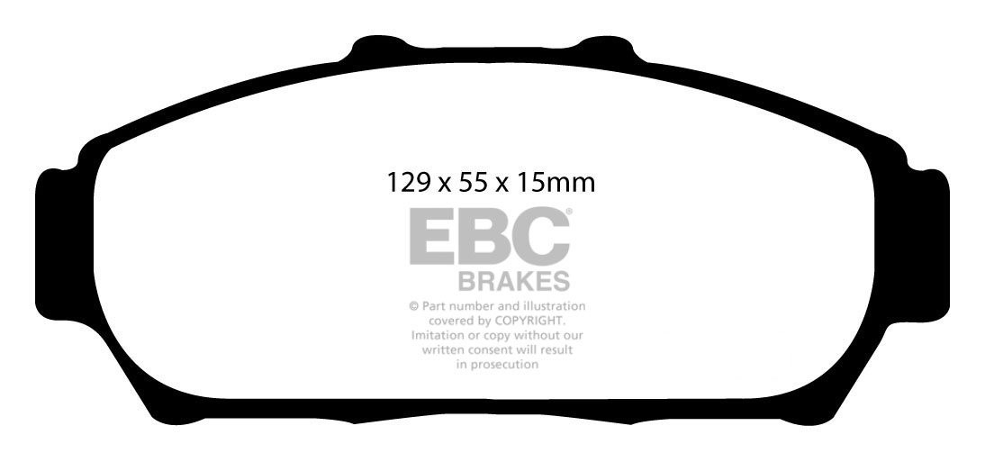 EBC Brakes HONDA Integra (Not UK) 1.6 (DB6) ABS 95-2001 Remblokk
