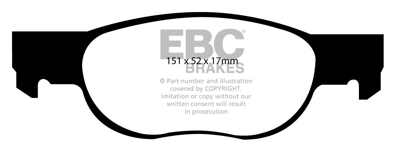 EBC Brakes FIAT BEDRIJFSWAGEN Punto Van 1.7 TD 97-2001 Remblokke