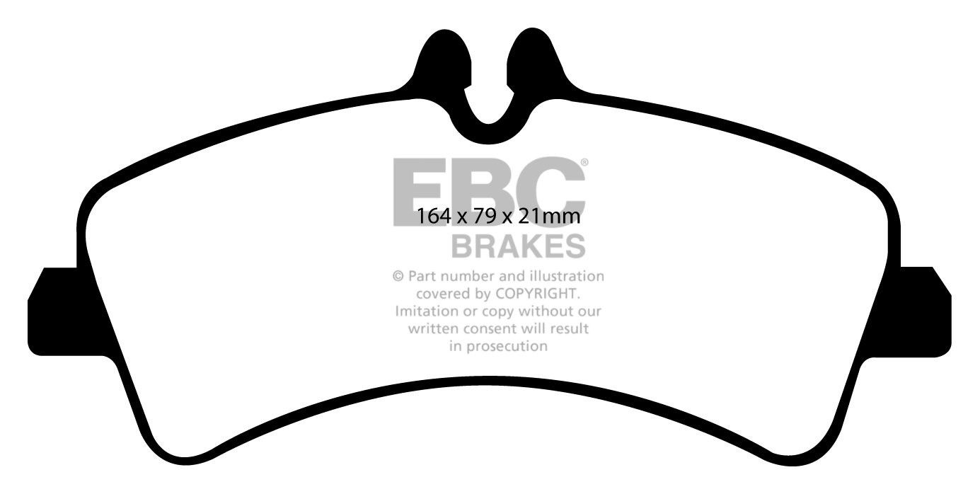 EBC Brakes VW BEDRIJFSWAGEN Crafter 50 2.5 TD 2006-.. Remblokken