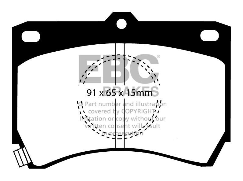 EBC Brakes Mazda 323 1.6 (BF1) 85-88 Remblokken voorzijde