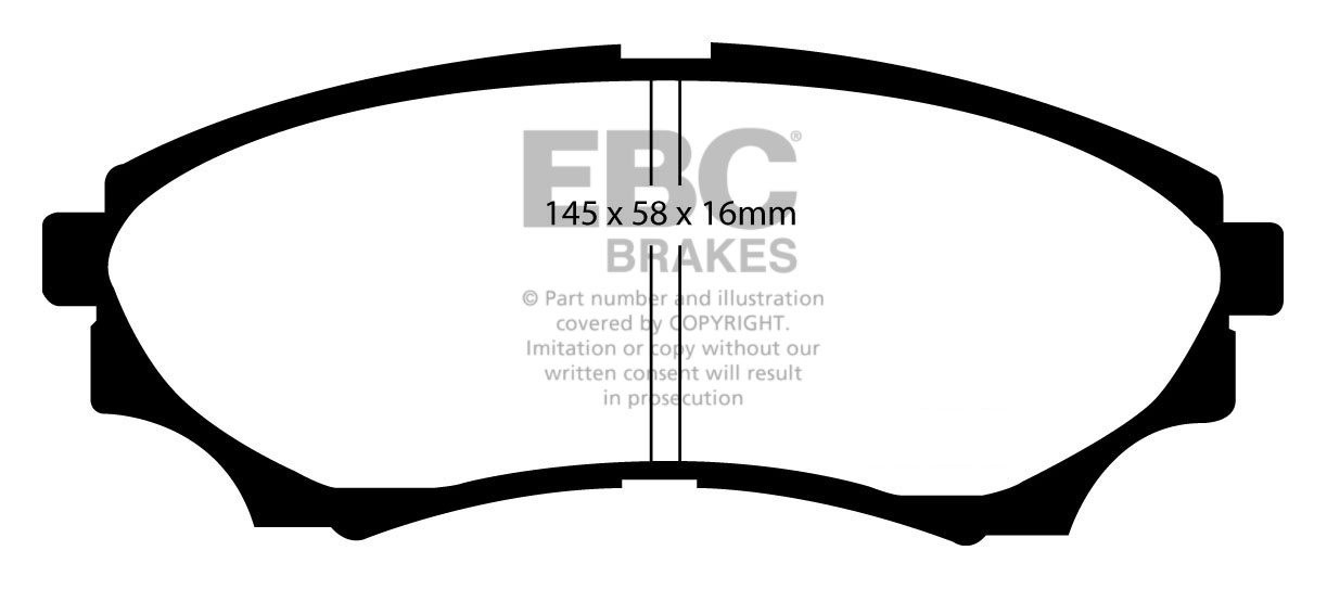 EBC Brakes FORD BEDRIJFSWAGEN Ranger 2.5 TD 4WD 2006-.. Remblokk