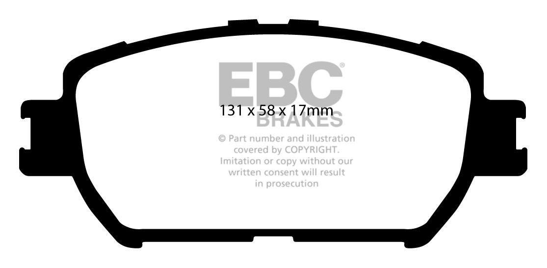 EBC Brakes TOYOTA Camry 2.4 (ACV30)(EU) 2001-2004 Remblokken voo