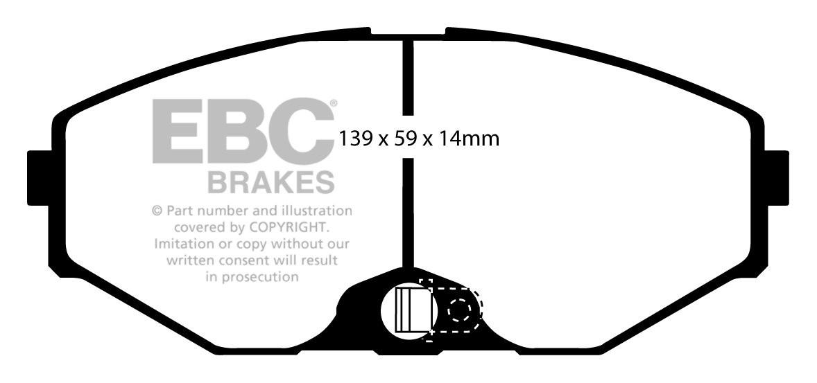 EBC Brakes NISSAN QX 3.0 2000-2004 Remblokken voorzijde greenstu