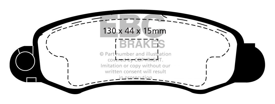 EBC Brakes SUZUKI Swift 1.3 (AB35S) 97-2001 Remblokken voorzijde