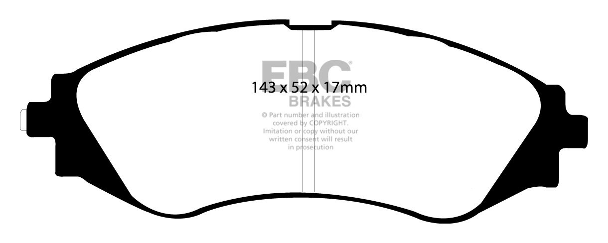 EBC Brakes DAEWOO Evanda 2.0 2002-2005 Remblokken voorzijde