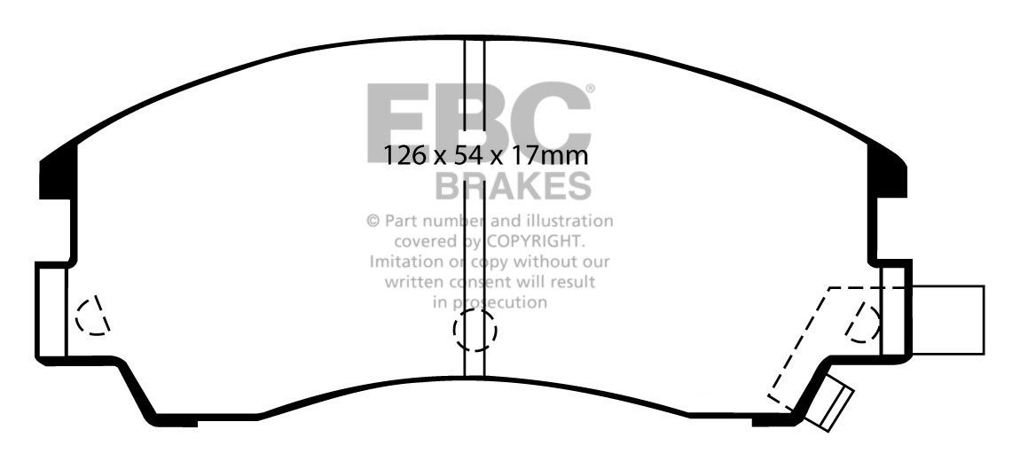EBC Brakes SUBARU Series 1/2/L 1.8 Turbo (AC7) 84-93 Remblokken