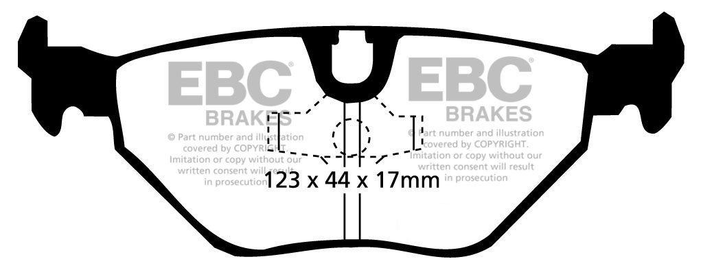 EBC Brakes BMW 518 1.8 (E34) 88-96 Remblokken achterzijde