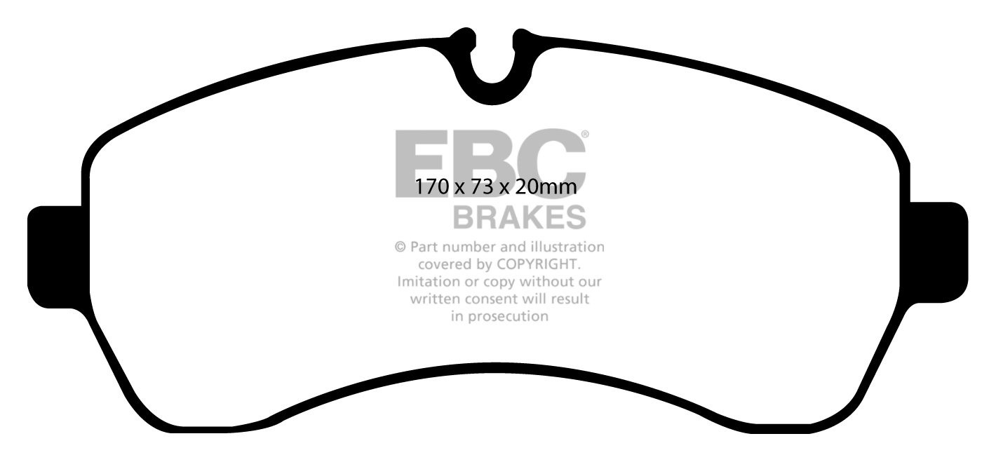 EBC Brakes VW BEDRIJFSWAGEN Crafter 50 2.5 TD 2006-.. Remblokken