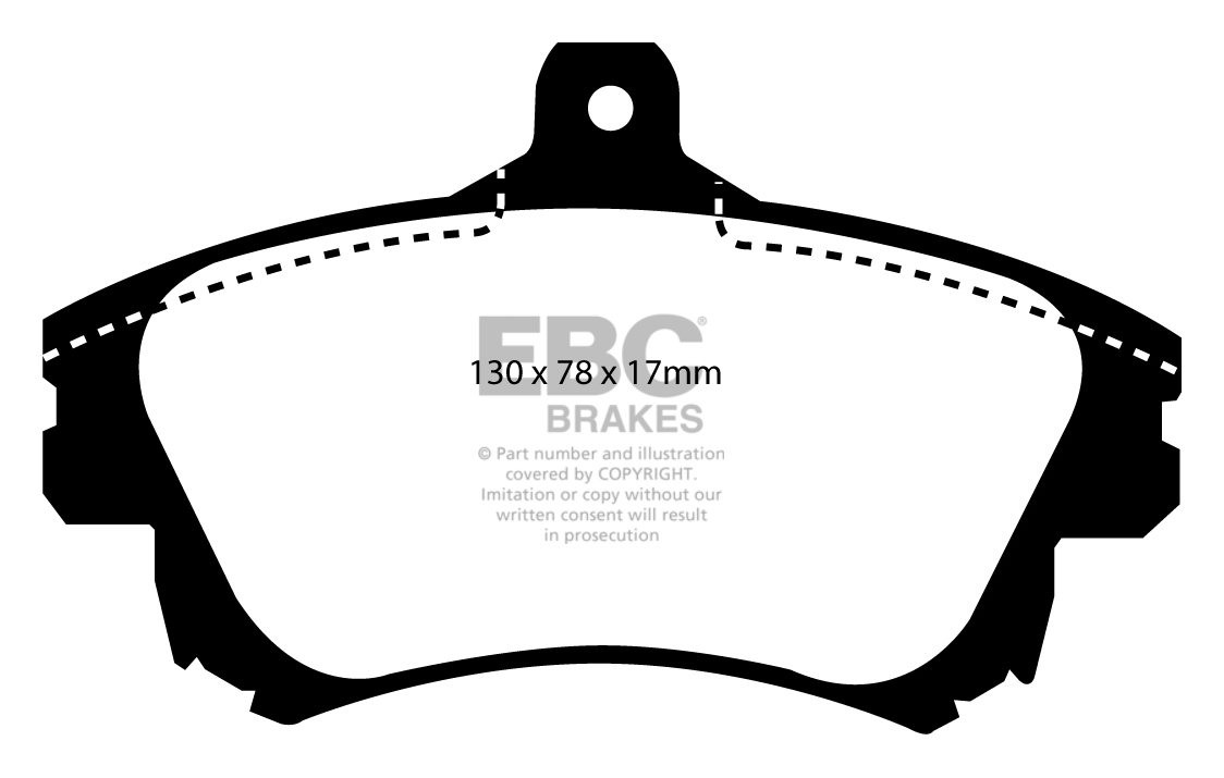 EBC Brakes SMART Forfour 1.5 Turbo 2005-2006 Remblokken voorzijd