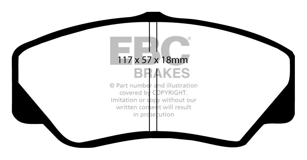EBC Brakes FORD BEDRIJFSWAGEN P100 Pick-Up 1.8 TD 89-93 Remblokk