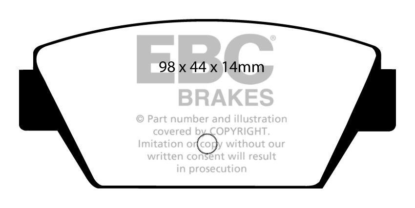 EBC Brakes MITSUBISHI Galant 2.0 (E33A) 88-90 Remblokken achterz