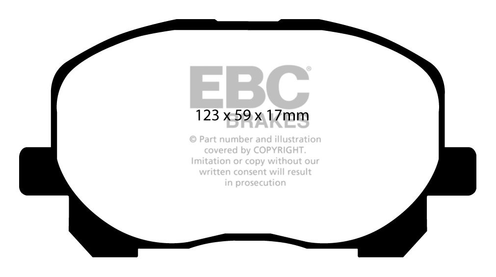 EBC Brakes TOYOTA Avensis Verso 2.0 2001-2006 Remblokken voorzij