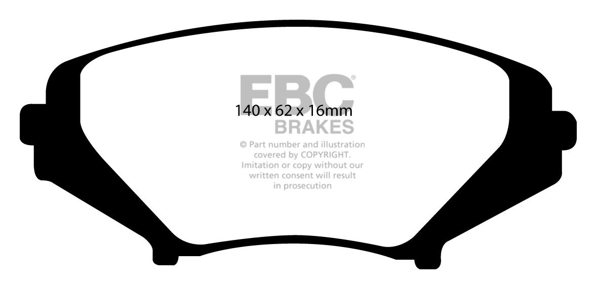 EBC Brakes Mazda RX8 1.3 (Rotary) 2003-.. Remblokken voorzijde