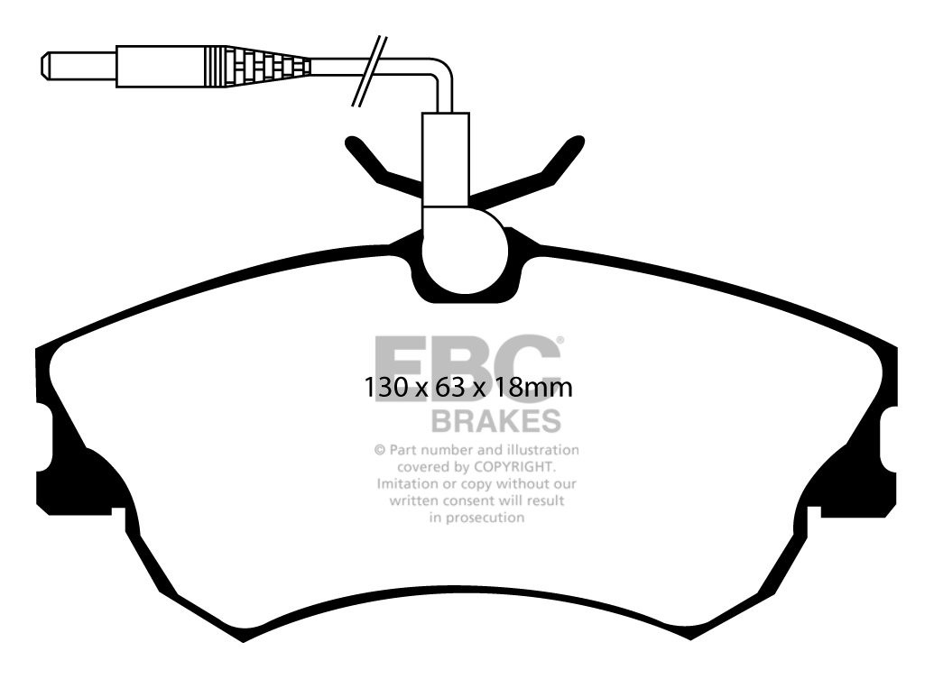 EBC Brakes RENAULT Espace 2.0 96-97 Remblokken voorzijde